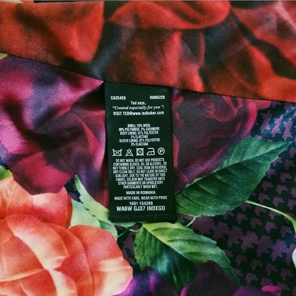 🍒NWT🍒 TED BAKER MILITARY FLARED COAT - Picture 8 of 8